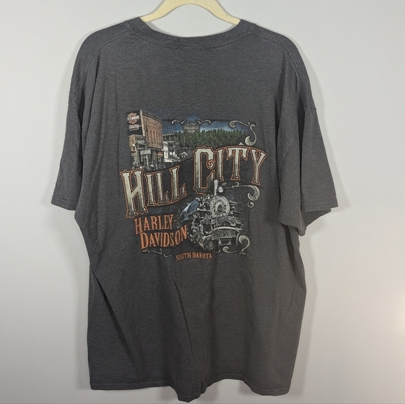 Vintage Harley Davidson Hill City South Dakota Sturgis Ralley Mens 2XL - Picture 3 of 6